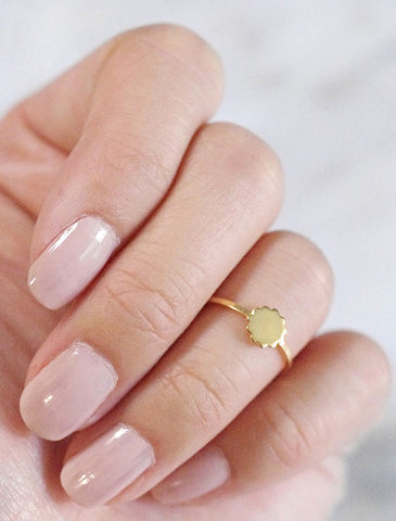 tiny make a wish midi ring