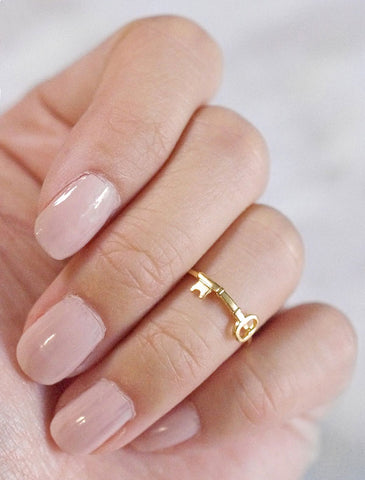 tiny make a wish midi ring