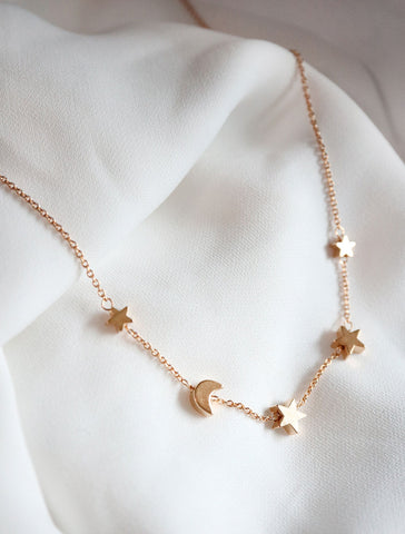 long Y drop slip necklace