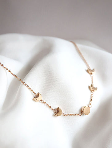 long Y drop slip necklace