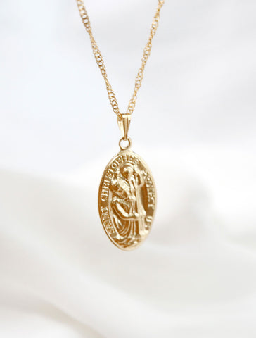 tiny initial dog tag necklace
