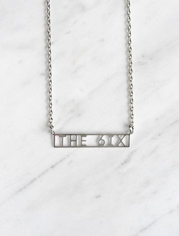 tiny initial dog tag necklace