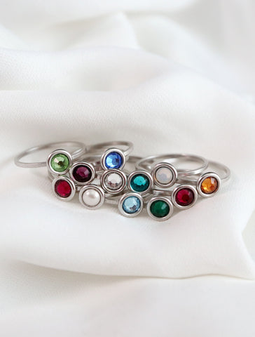 birthstone ring (4mm)