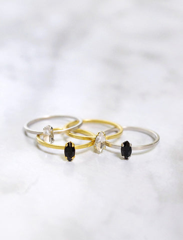 tiny make a wish midi ring