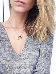 open moon necklace