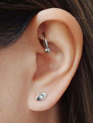 tiny evil eye earrings