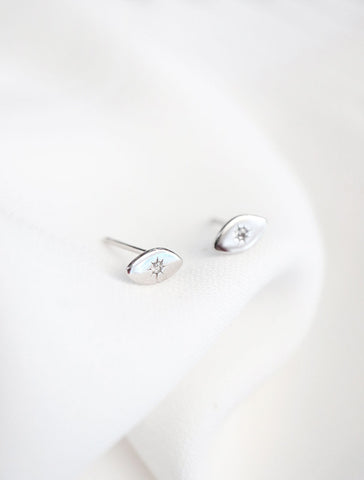 pearl charm hoop earrings