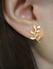 olive branch earrings