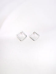 open square (vertical) earrings