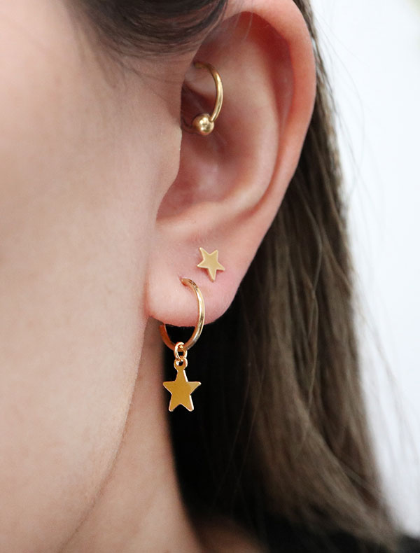 star charm hoop earrings – kindlingandco