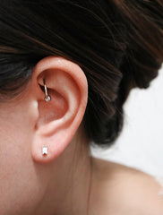 micro crystal baguette studs modelled