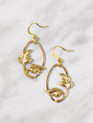 seashell hoop earrings