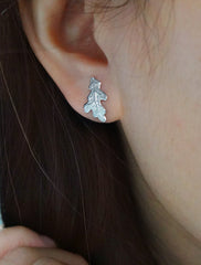 oak leaf earrings