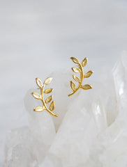 olive branch earrings