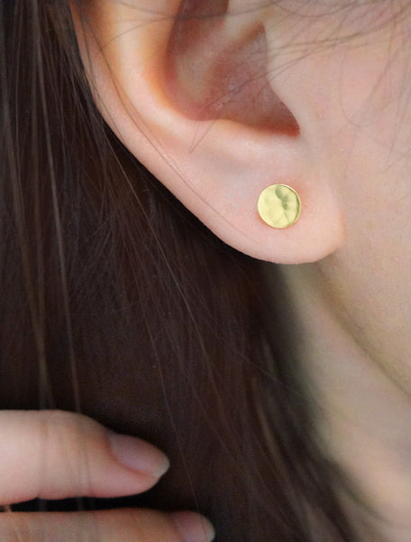 tiny pebble earrings