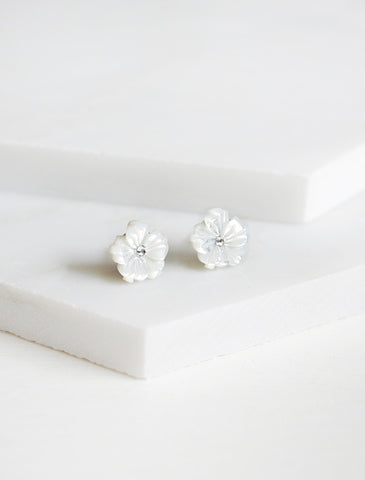 micro crystal baguette earrings | aquamarine