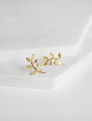 olive branch earrings