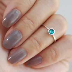 december birthstone midi ring