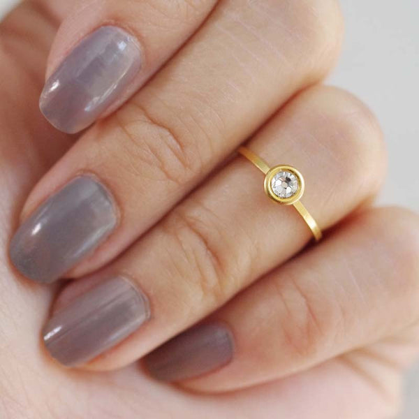 april birthstone midi ring