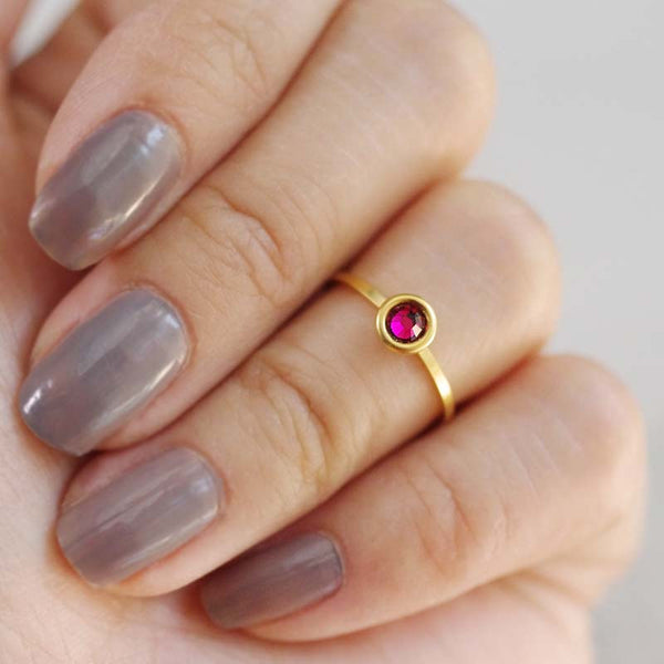 january birthstone midi ring