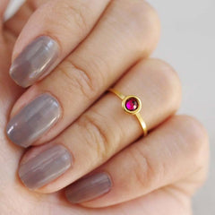 january birthstone midi ring