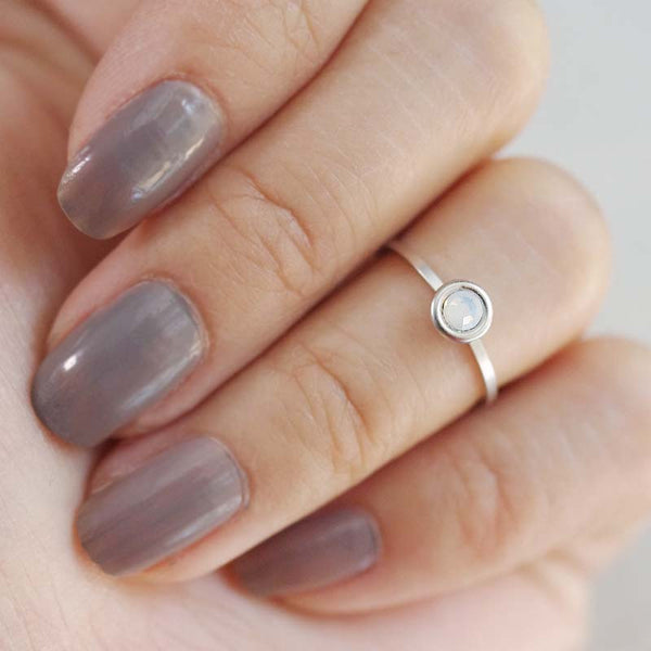 october birthstone midi ring