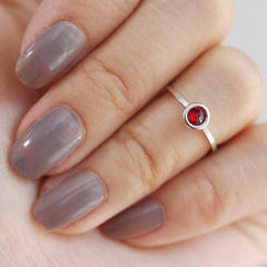 july birthstone midi ring