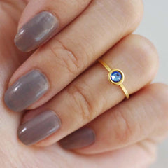 september birthstone midi ring