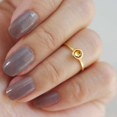 november birthstone midi ring
