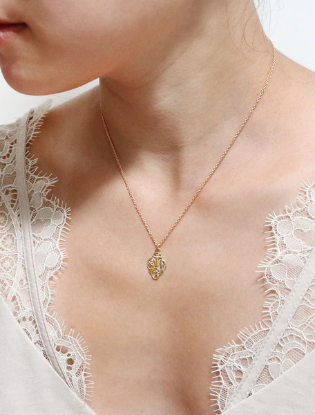 3 way medal necklace modelled