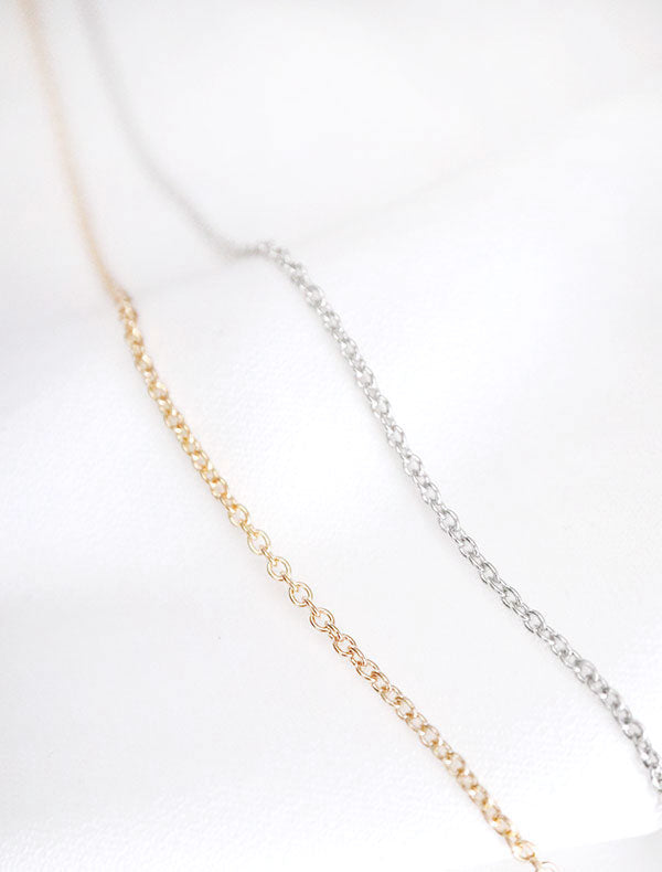 gold and silver cable chain necklaces