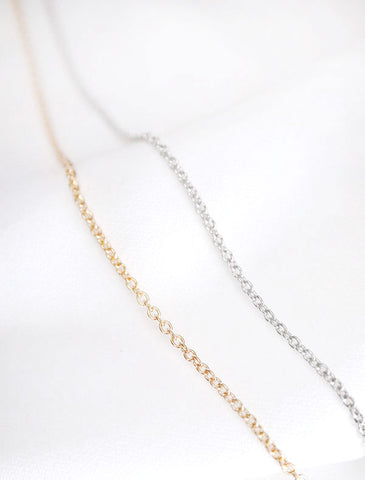 basic confetti chain necklace