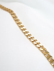 14k gold filled curb chain necklace
