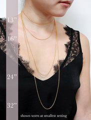 chain lengths modelled