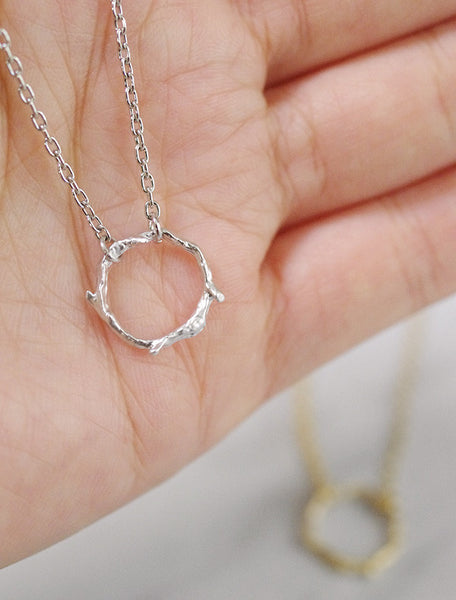 eternity . twig necklace