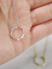 eternity . twig necklace