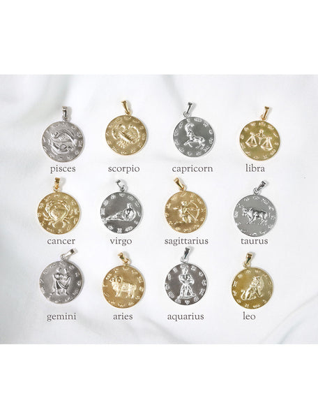 large horoscope pendant choices