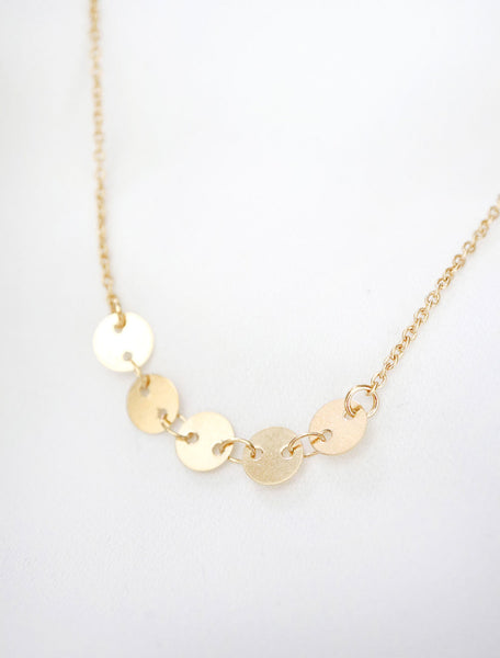 pailette pendant necklace