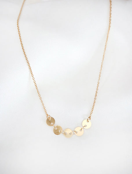 pailette pendant necklace