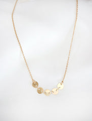 pailette pendant necklace