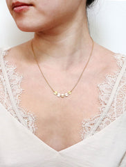 pailette pendant necklace