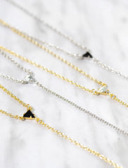 tria Y drop slip necklace