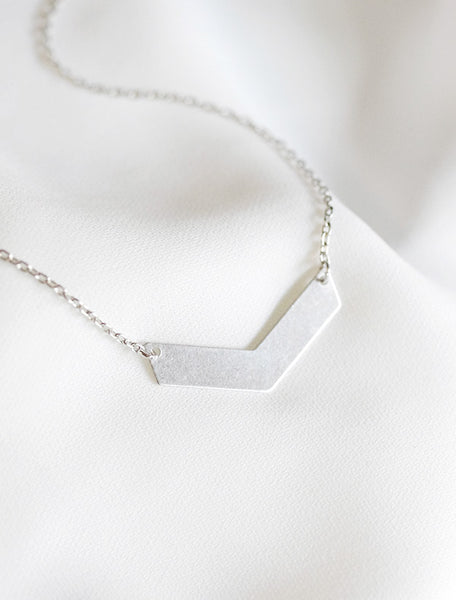 chevron bar necklace