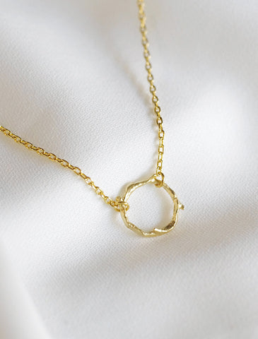 long Y drop slip necklace