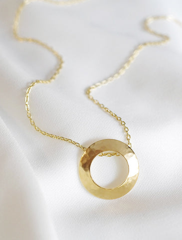 long Y drop slip necklace