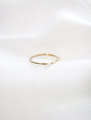 dainty pearl ring gold