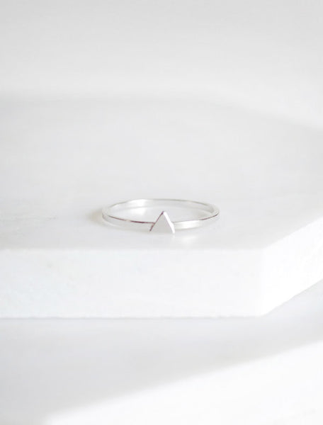 teeny tiny triangle ring
