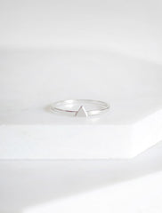 teeny tiny triangle ring