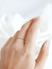 skinny twisted ring worn
