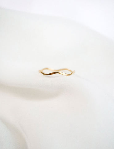 gold filled wave ring